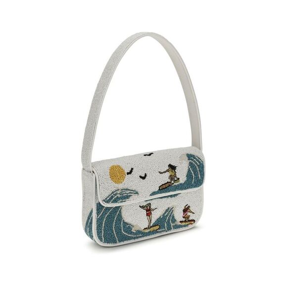 Staud White Other Fibres Shoulder Women's Bag - Picture 2 of 4